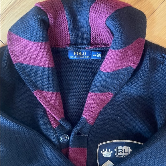 Polo merino wool crest sweater - Picture 6 of 10